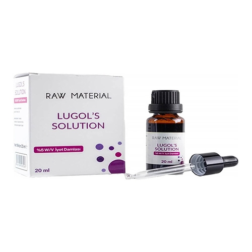 Raw Material Lugol’s Solution İyot %5 Damla 20 ml