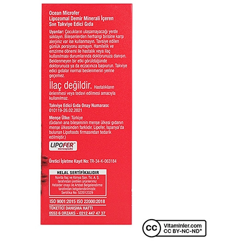 Ocean Microfer Şurup 250 ml